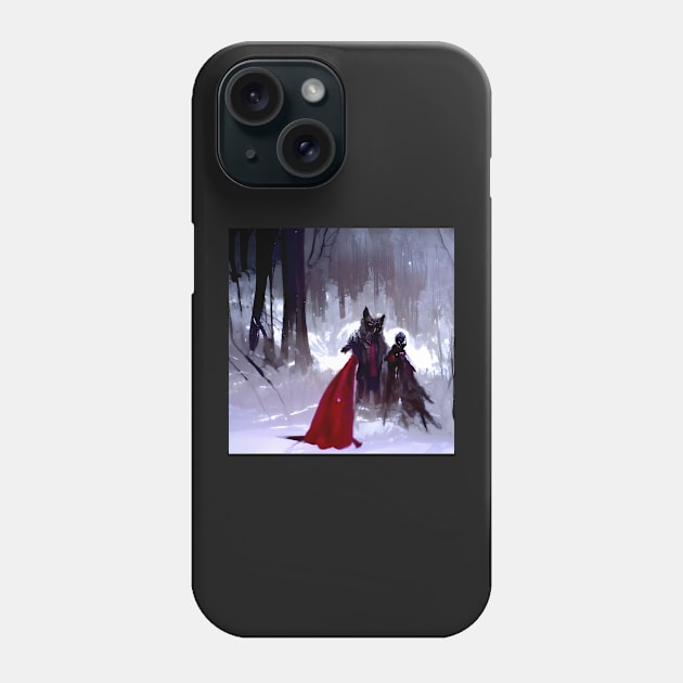 little red riding hood and the big bad wolf Phone Case by Annka47