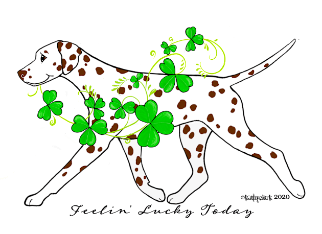 Feelin' Lucky Today Dalmatian Kids T-Shirt by FLCupcake