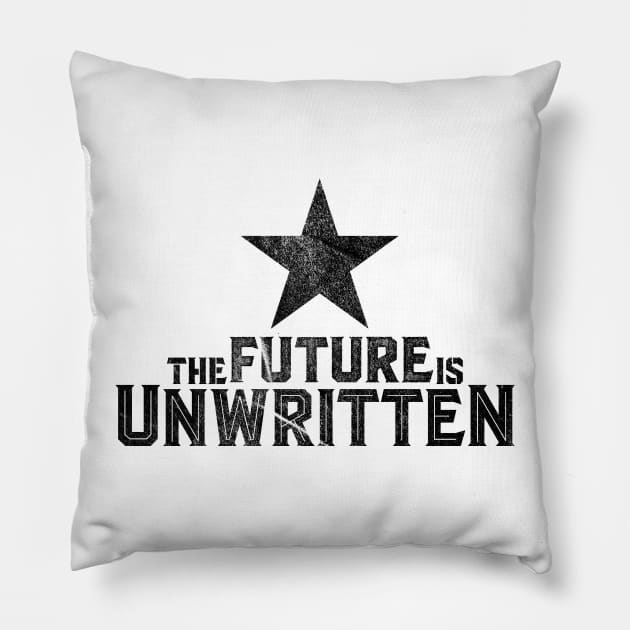 The Future is Unwritten Pillow by MadeByMystie