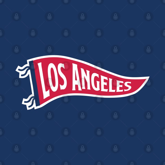 Los Angeles Pennant - Blue by KFig21