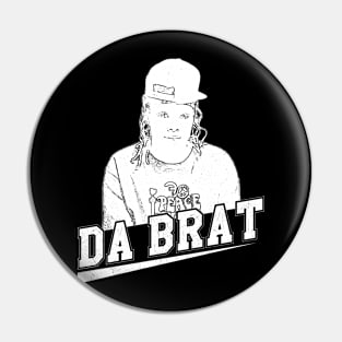 Da Brat // white retro Pin