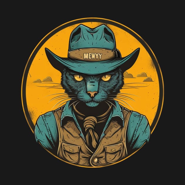 Cat Cowboy Meow-riffic Rodeo by RazonxX