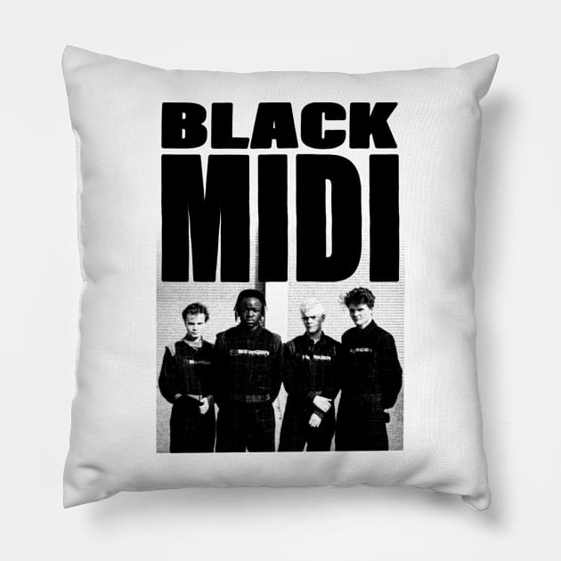 Black Midi Artwork Pillow by SOMASHIRTS