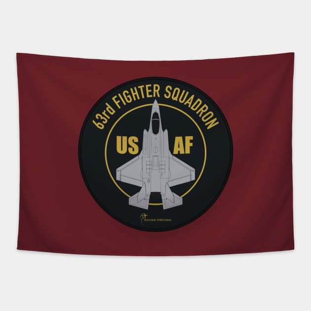 F-35 63rd Fighter Squadron Tapestry by Aircrew Interview