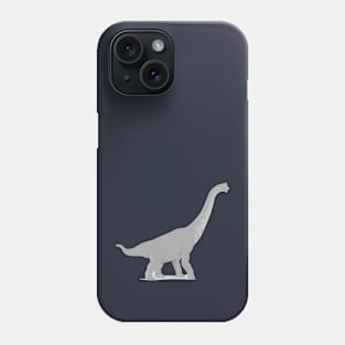 Gray Brontosaurus Art Drawing - Jurassic Park Dinosaurs Phone Case