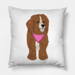 Brown dog Pillow