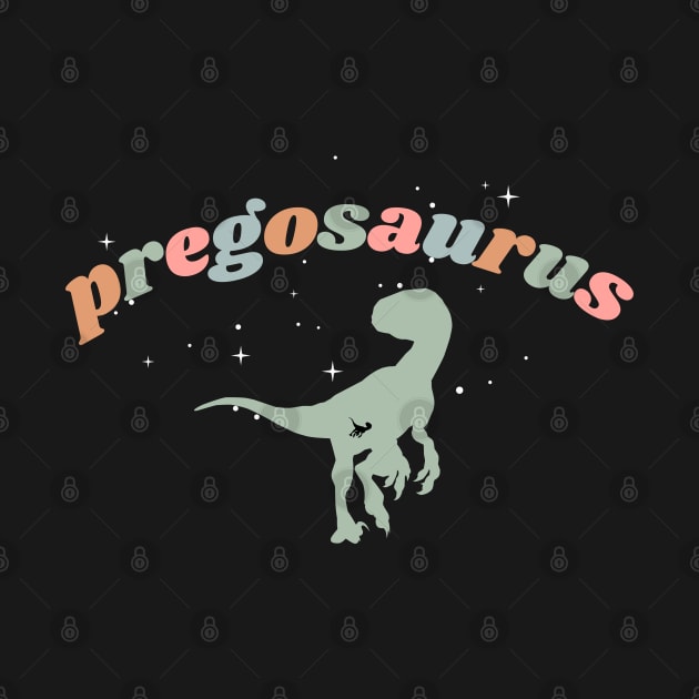 Pregosaurus. Maternity Pregnancy Announcement, baby, dino by Project Charlie