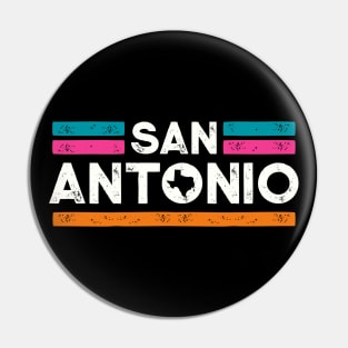 Retro San Antonio Texas // Vintage San Anto Fiesta Color Hometown Pride Pin