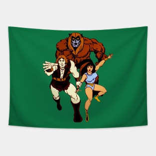 Retro Cartoon Tapestry