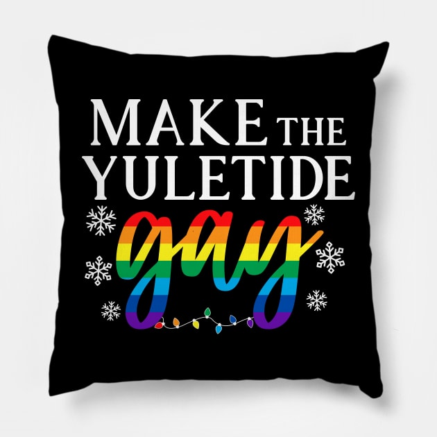 Make the Yuletide Gay Pillow by machmigo