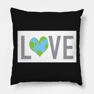 Earth Love- Save the Earth- Heart Pillow