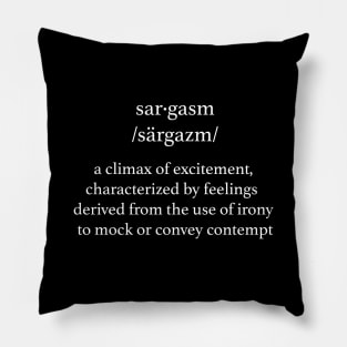 Sar.gasm Definition Pillow