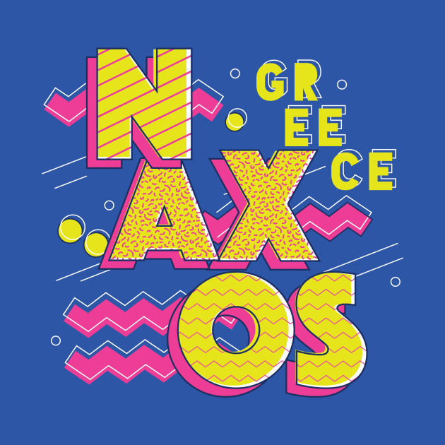 Retro 90s Naxos, Greece by SLAG_Creative