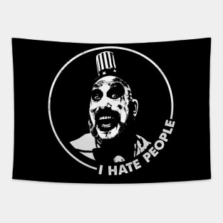 Vintage Hate People Funny Quotes Tapestry