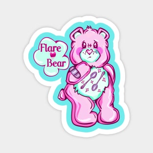 pink spoonie care bear Magnet