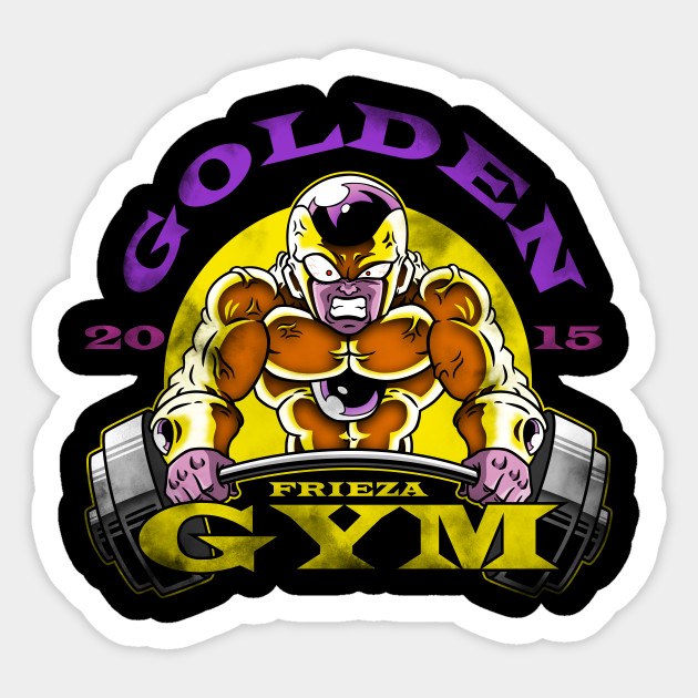 Golden Frieza Gym Dragon Ball Sticker Teepublic
