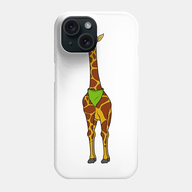 Giraffe with Scarf Phone Case by Markus Schnabel