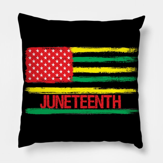 Juneteenth flag Pillow by Gaming champion