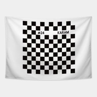 Sage Karam Racing Flag Tapestry