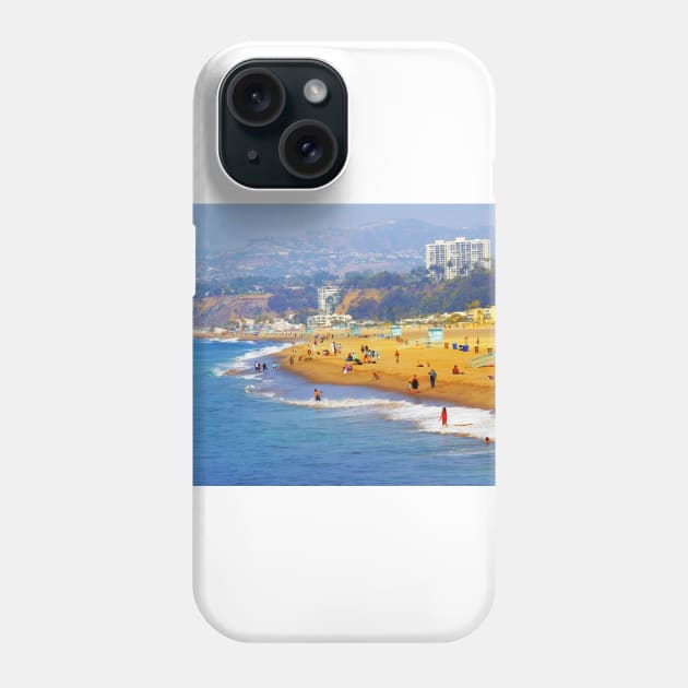 Santa Monica Beach Phone Case by andrea_reider_designs