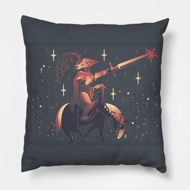 A Starry Knight Pillow by andbloom