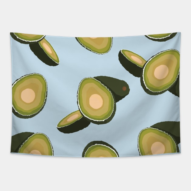 Patterns : Structured Avocados Tapestry by Crafting Yellow