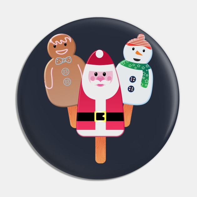 Christmas In July Festive Popsicles Pin by brodyquixote