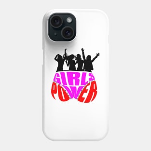 Custom Design Girl Power T-Shirt Phone Case