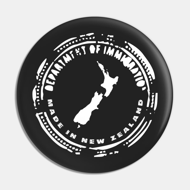 Made In NZ Pin by OrangeCup