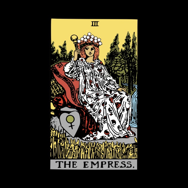 Empress Tarot Card Rider Waite by Sunburst