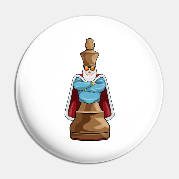 Chess piece King Chess Pin by Markus Schnabel