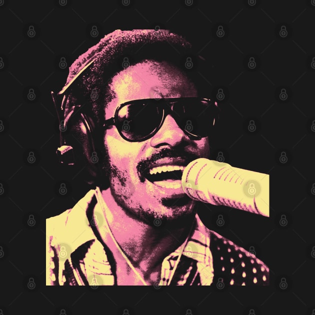 Singer Stevie Wonder Pink by OliverIsis33