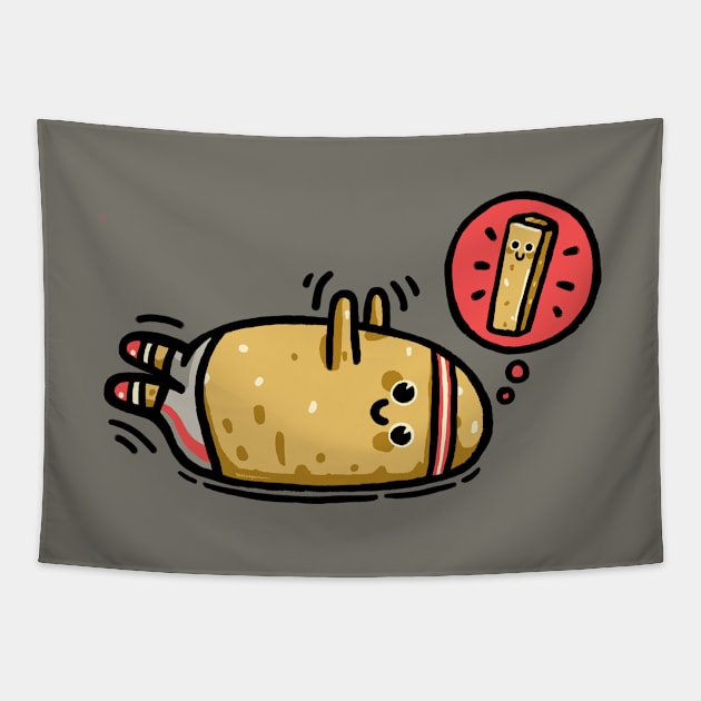 Potato Crunch Tapestry by Walmazan