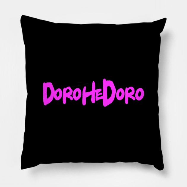 Dorohedoro Logo Purple Pillow by hole