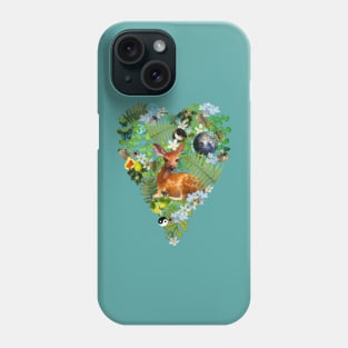 Botanical Heart, Save the Planet Phone Case