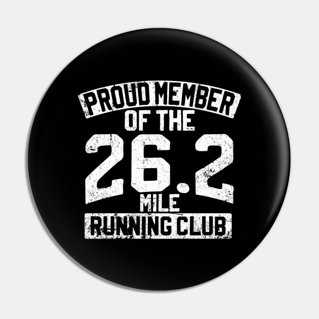 Proud Member Of The 26.2 Mile Running Club Pin by thingsandthings