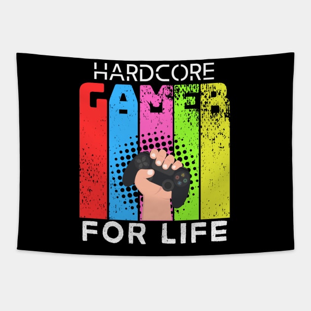 Hardcore Gamer for Life Tapestry by Marveloso