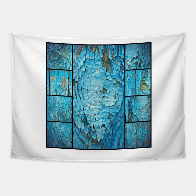 BEAUTIFUL PEALING BLUE PAINT Tapestry by mister-john