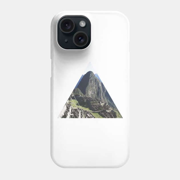 Machu Picchu Geometric Photography Phone Case by deificusArt