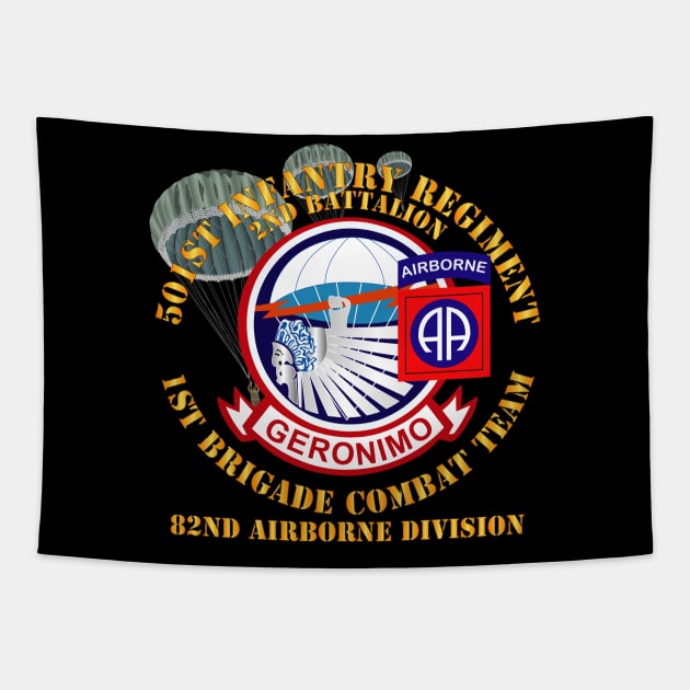 501st Infantry Regt - 1st Bde Cbt Tm - 82nd Abn Div Tapestry by twix123844