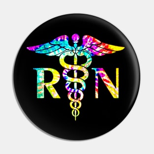 Lovely RN Registered Nurse Tie Dye Pin