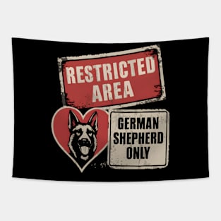 Love German Shepherd Dog Lover Vintage Tapestry