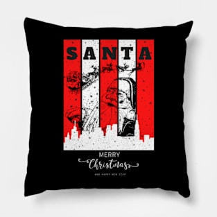 Merry Christmas santa t-shirt Pillow