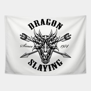 DnD Design Dragon Slaying Since 1974 Tapestry