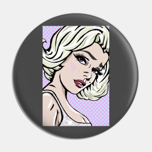 Marilyn Monroe Lichtenstein Pin