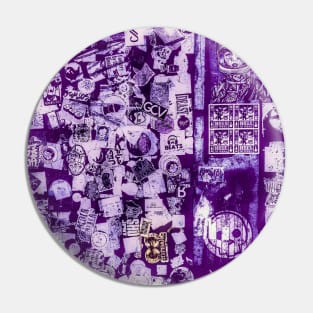 Purple Street Stickers NYC Pin