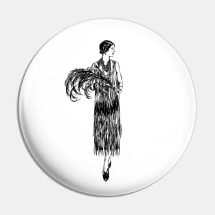 1920's woman Pin