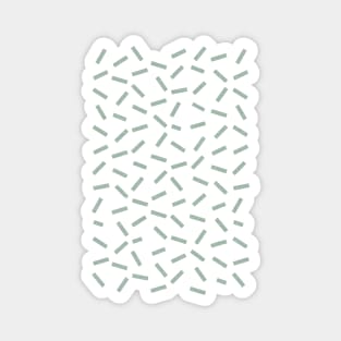 White Confetti on Textured Mint Green Background Magnet