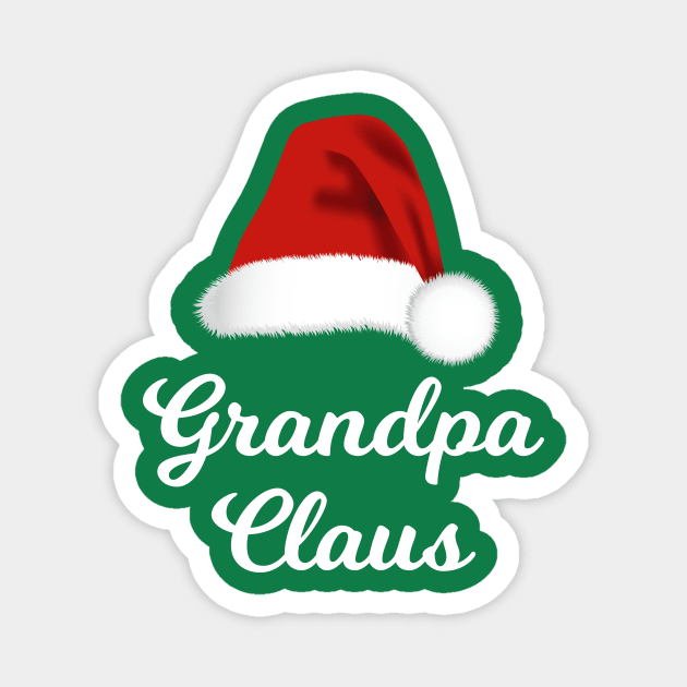 Grandpa Claus Funny Christmas Magnet by lightbulbmcoc