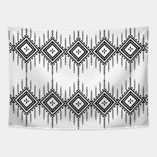 black and white seamless pattern Tapestry